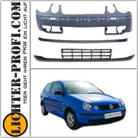 Gitter Spoiler Stoßstange SET für VW Polo 9N 01 - 05 Hessen - Calden Vorschau