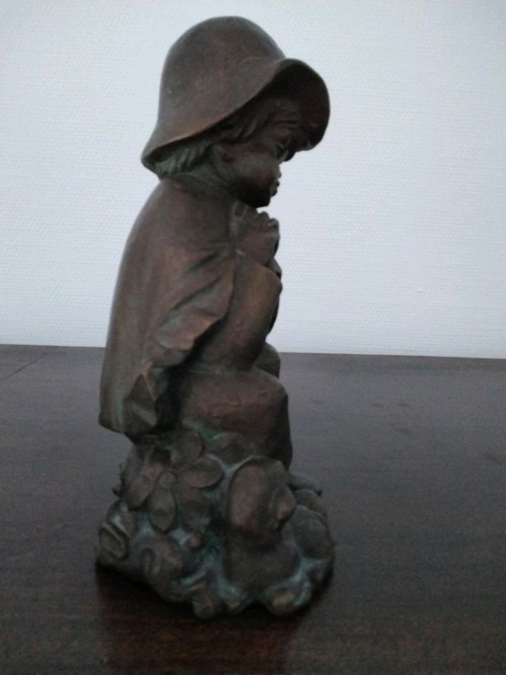 ☆Achatit Hirtenjunge Skulptur ☆ Bronzeoptik in Ratingen