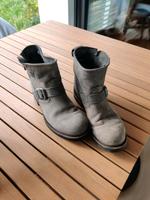 Sandra Boots 40/ 41 Nubukleder hellgrau Nordrhein-Westfalen - Hemer Vorschau