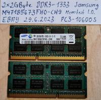 2 x 2 GB RAM Samsung PC3-10600S DDR3-1333 M471B5673FH0-CH9 Bayern - Wörth an der Isar Vorschau