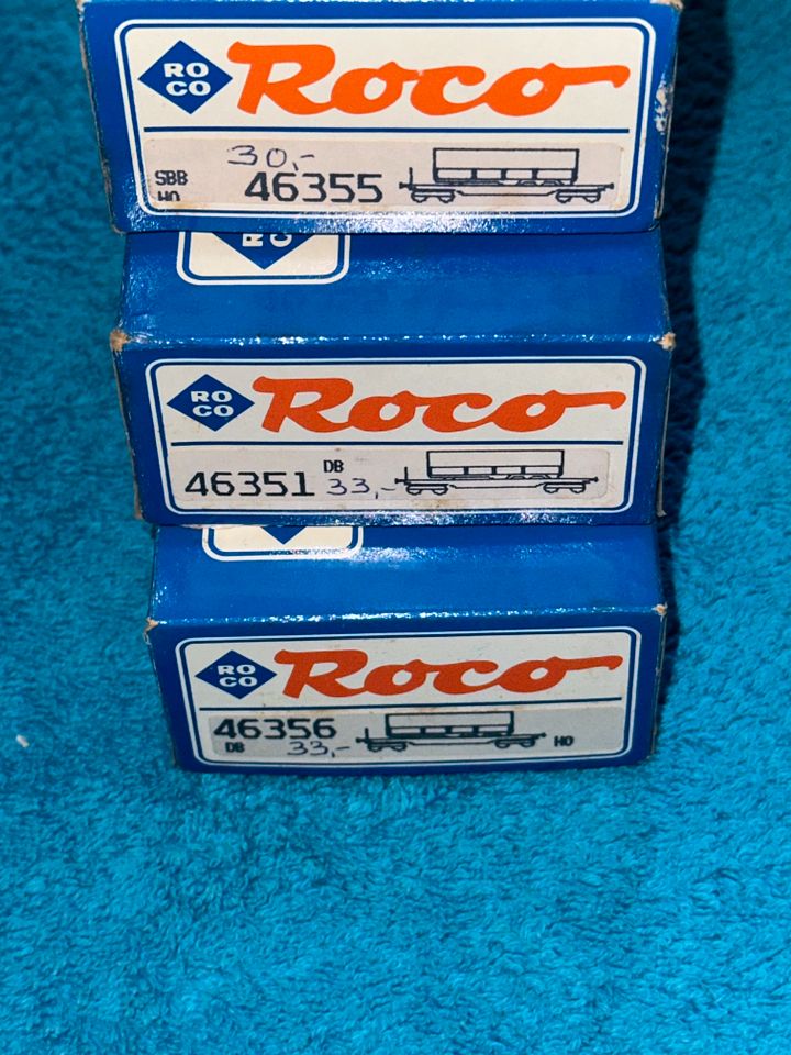 3 Roco Wagongs 46355, 46356, 46351 in Berlin