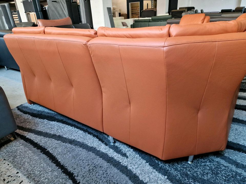 Polinova Ecksofa mit Sessel Loris N2737 Echleder Torro sunset, Federkern, Polipol Polster bis zu -80% der Uvp bei Wuppertal. in Hagen