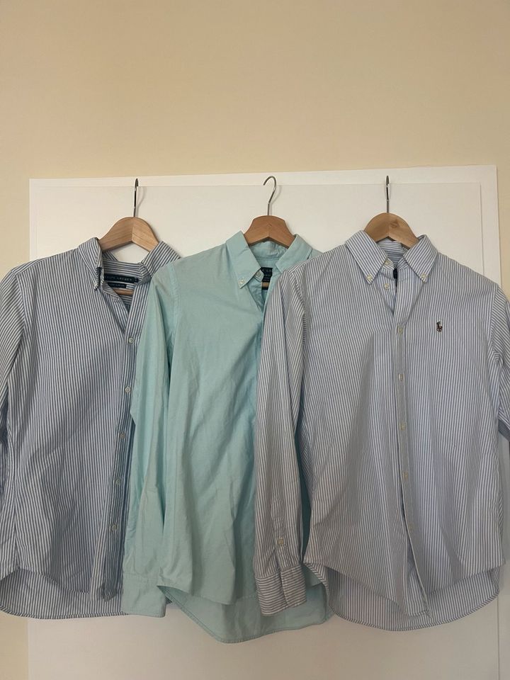 Polo Ralph Lauren Damen Hemd Bluse 34 XS S Slim fit blau shirt in München