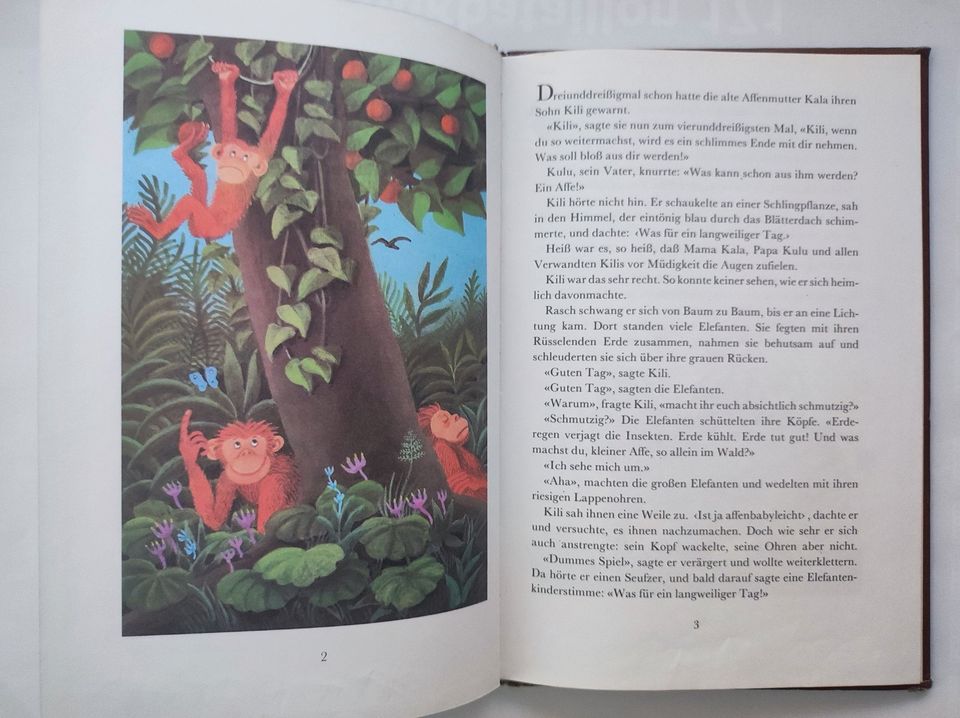 Kili der Rüsselaffe Ein Urwaldmärchen DDR Kinderbuch von 1982 in Möser