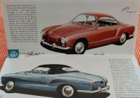 VW Prospekt 1958 RARITÄT Karmann Ghia lowlight Käfer Cabrio Bayern - Geiselbach Vorschau