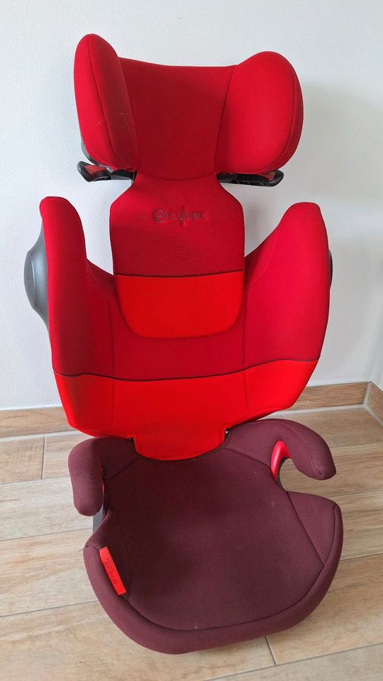 Kindersitz Auto Cybex Solution M-Fix SL rot gut erhalten in Dietzenbach
