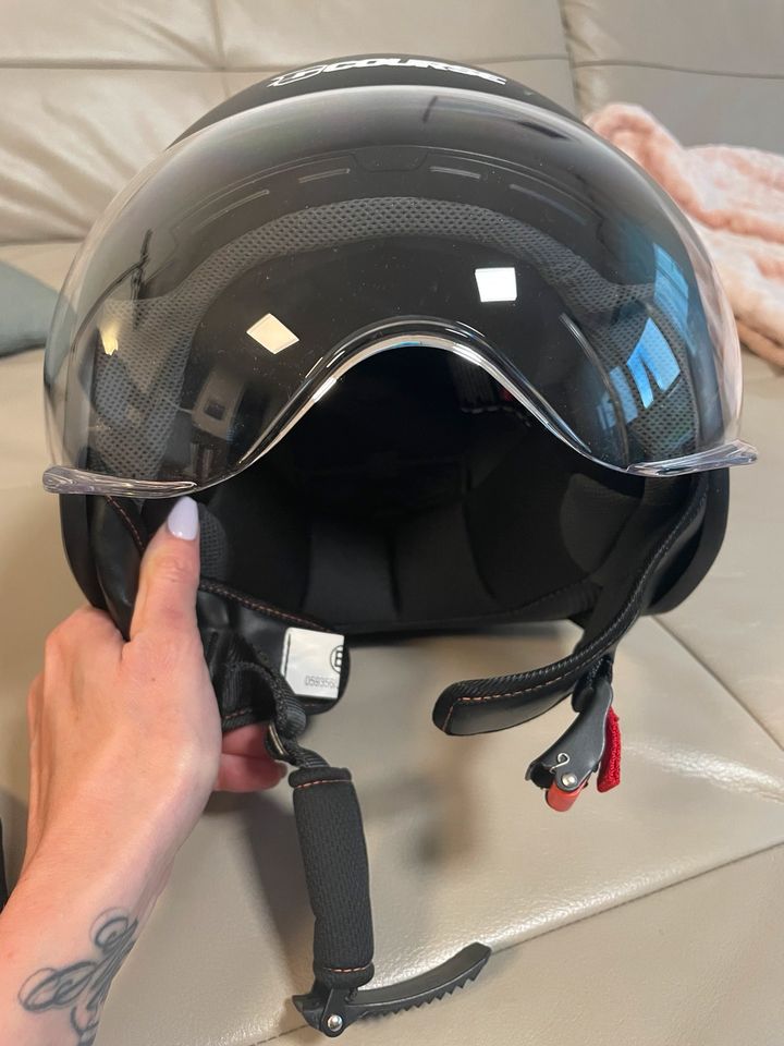 Motorradhelm Halbschale 1x getragen course Größe S 55-56cm in Markgröningen