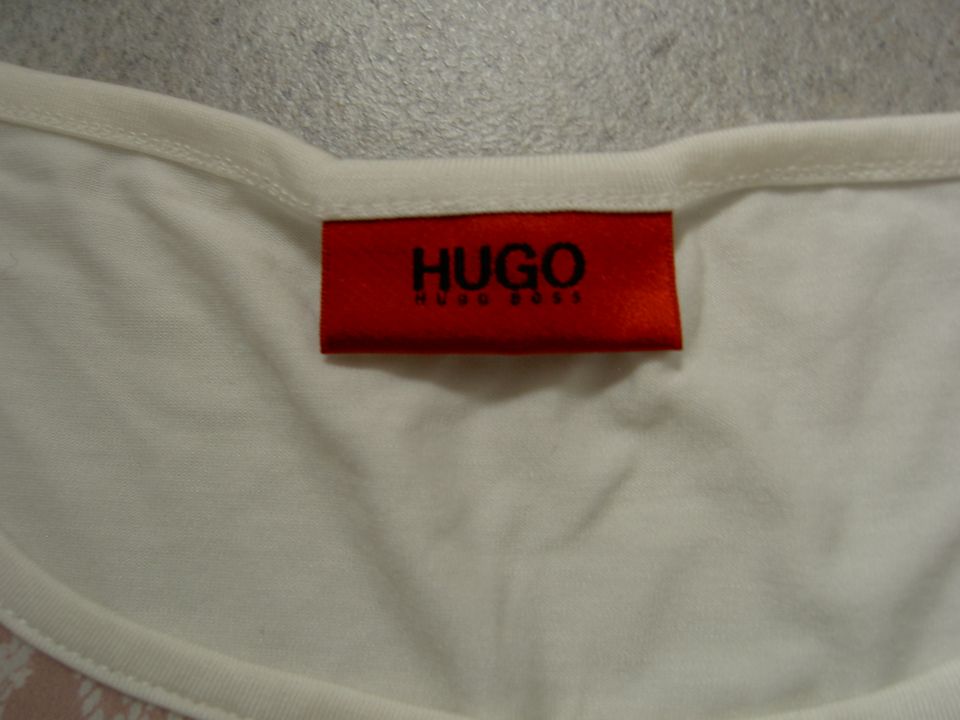 Shirt von HUGO (Boss), Gr. XS, neu & ungetragen, Seide creme/rose in Tittling