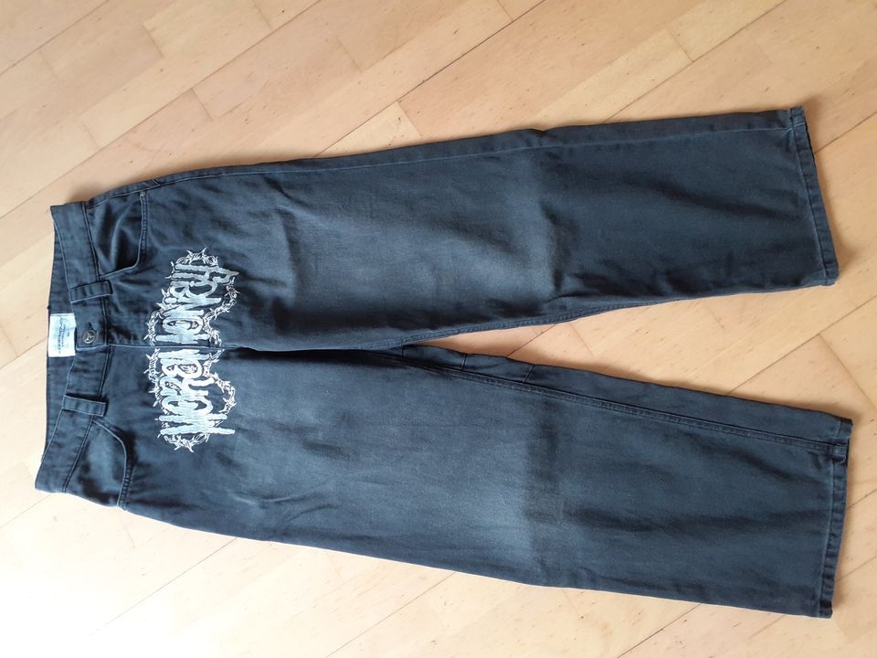 More Money More Love Baggy Denim Jeans Black 30/32 in Pulheim