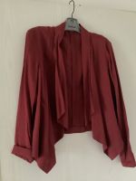 Neue Shirt Jacke Bordeaux offen großer Schalkragen Thüringen - Uhlstädt-Kirchhasel Vorschau