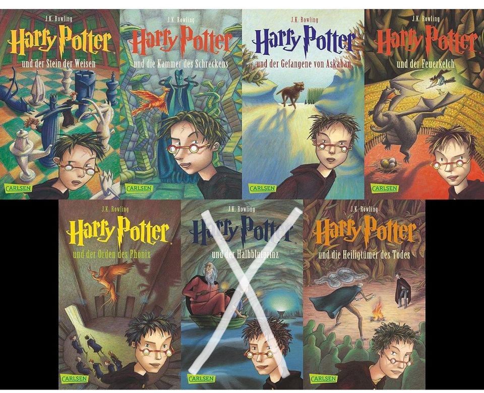Harry Potter Teil 1-5 + 7 in Emsdetten