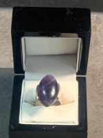 Vintage Ring mit großer Amethyst Stein Silber 925 Berlin - Spandau Vorschau