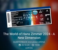 *suche* 2 Karten für Hans Zimmer in Leipzig am 20.10.24 Thüringen - Erfurt Vorschau