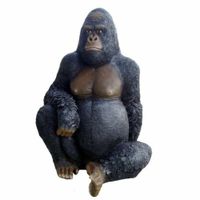 XXL SITZENDER GORILLA LEBENSGROSS~AFFE PREMIUM Gartendeko~Garten Bayern - Hofkirchen Vorschau