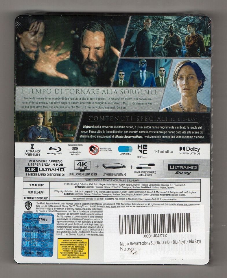 Matrix Resurrections - 4K UHD + 2D Blu-ray Steelbook in Neustadt an der Weinstraße