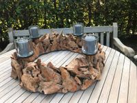 XXL 80-90cm WMG Holzkranz + LAMBERT-Kerzen Gartenfest Treibholz Aachen - Aachen-Mitte Vorschau