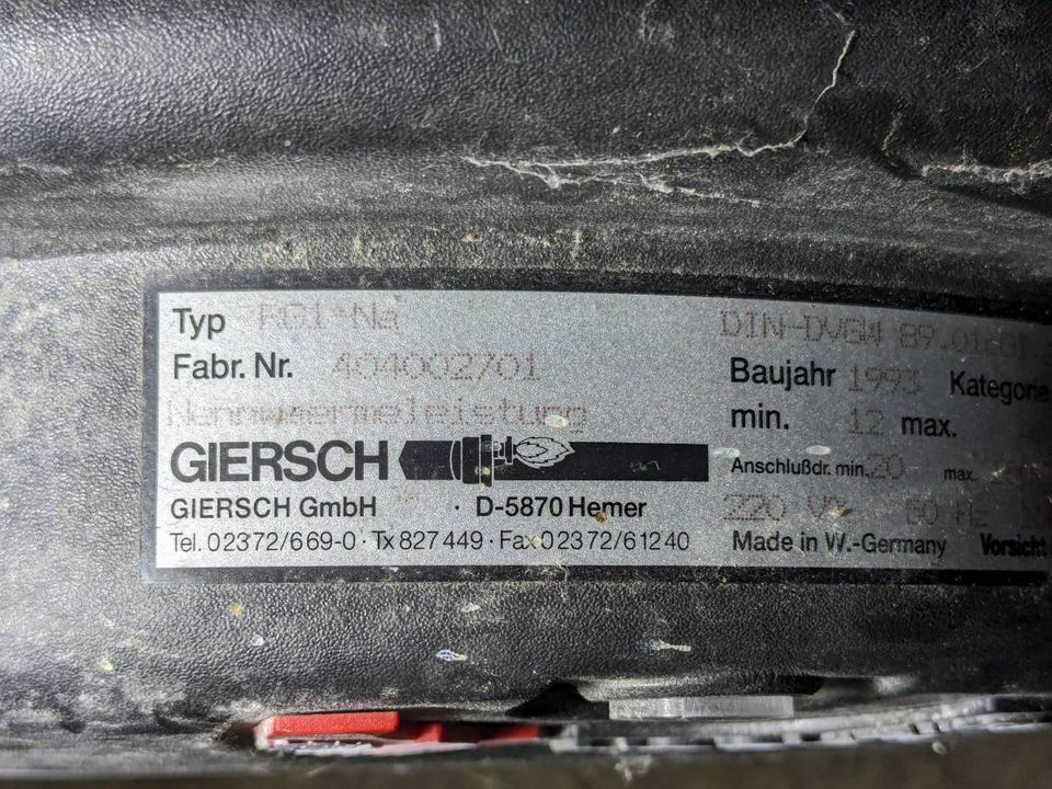Gasbrenner Giersch RG1-Na 12-40 kW BJ 1993 in Bad Sassendorf