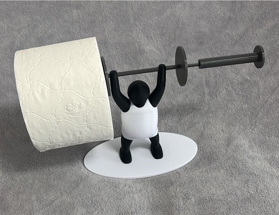 Toilettenpapierhalter Gewichtheber Geschenkidee Bad WC Geschenk in Paderborn