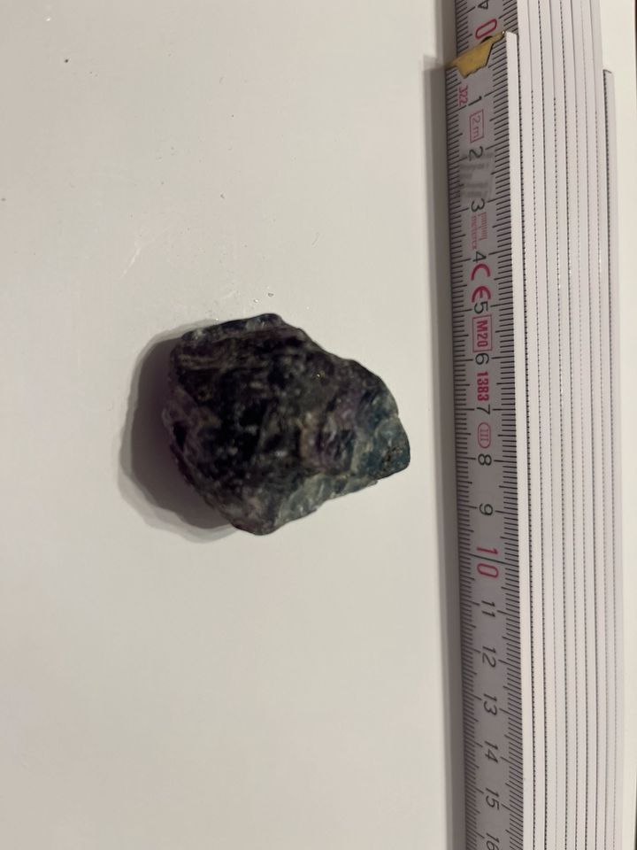 Rauher Regenbogen Fluorit-Kristall, 46g, 4x3x3cm, Mineral in Schwerin