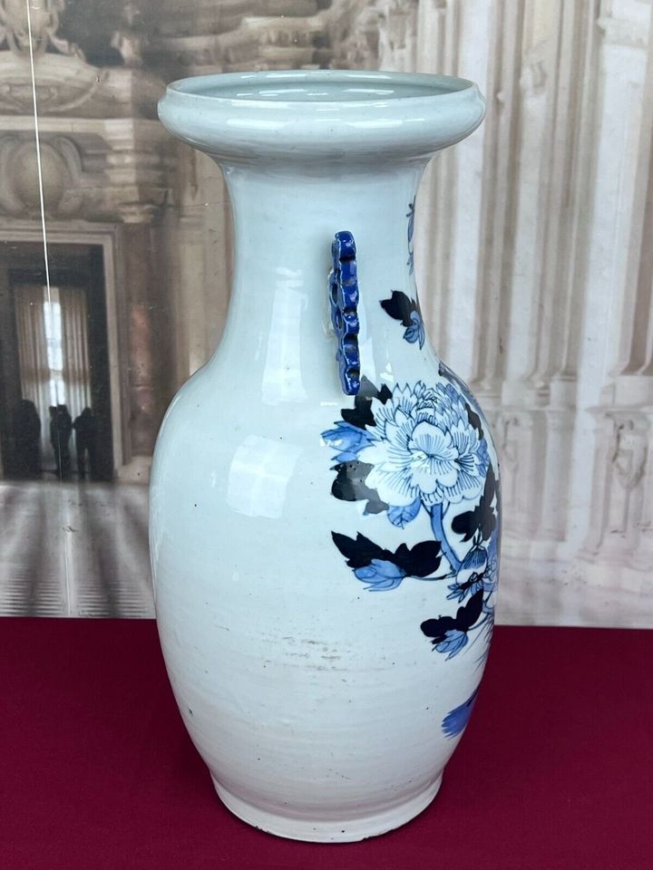 ANTIKE CHINA VASE AUS PORZELLAN PARADIES VOGEL 44cm - Versand kostenlos - Wir sind für Sie da lokal in 86830 Schwabmünchen oder online ARTHOME24 in Schwabmünchen