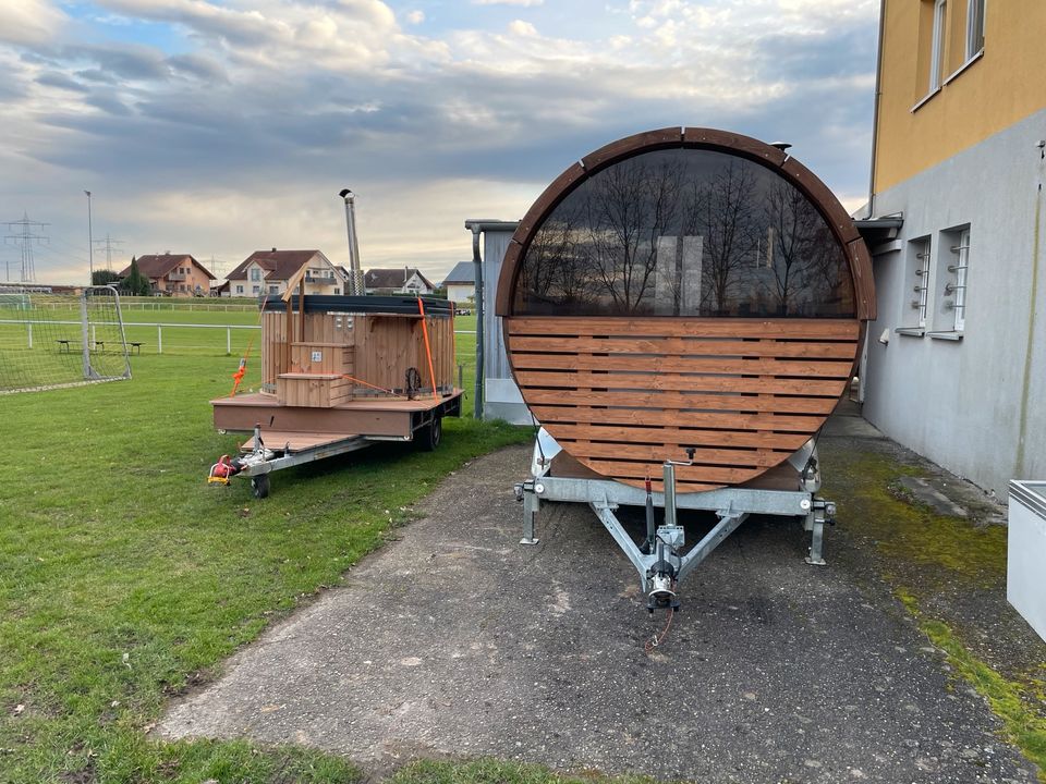 Mobile Sauna mit Panoramafenster zu vermieten in Achern