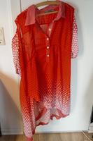 Rot-weißes Kleid/ Zipfelbluse von Donna Stella Größe unbekannt Häfen - Bremerhaven Vorschau