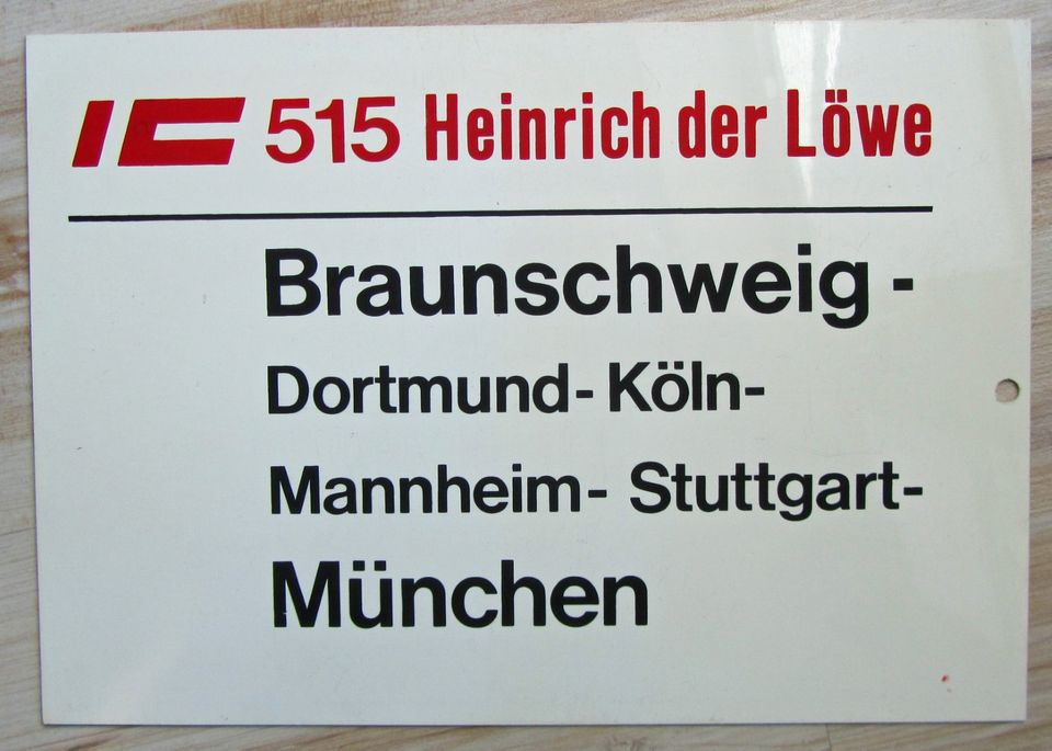 DB Zugbegleitschilder / Zuglaufschilder in Weil am Rhein