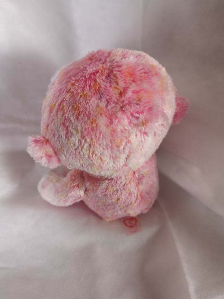 TY Glubschi Buddy Affe rosa und weiss, ca. 20 cm in Oberlungwitz