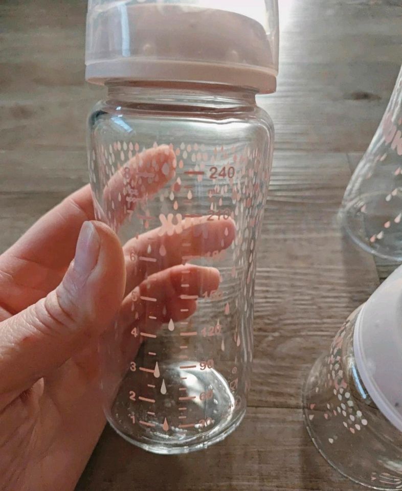 Baby Milch Flaschen Set NUK Glas in Ursensollen