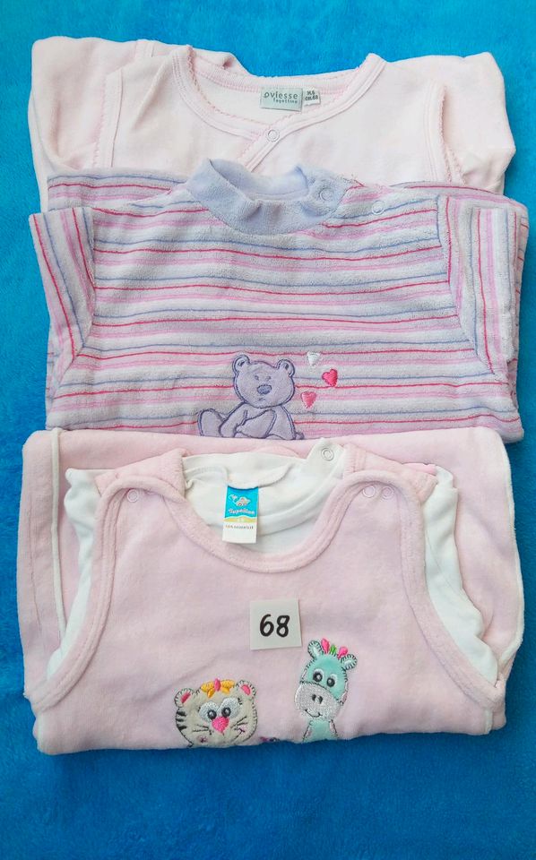 Mädchen (Baby) Set 9 Teile, Strampler, Pyjama, T-Shirt gr.68 in Wuppertal