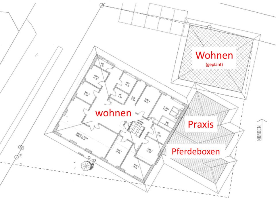 Moderner Bungalow mit Therapie-/Praxiseinheit, Pferdestallungen und weiterer Baugenehmigung! in Lübbecke 