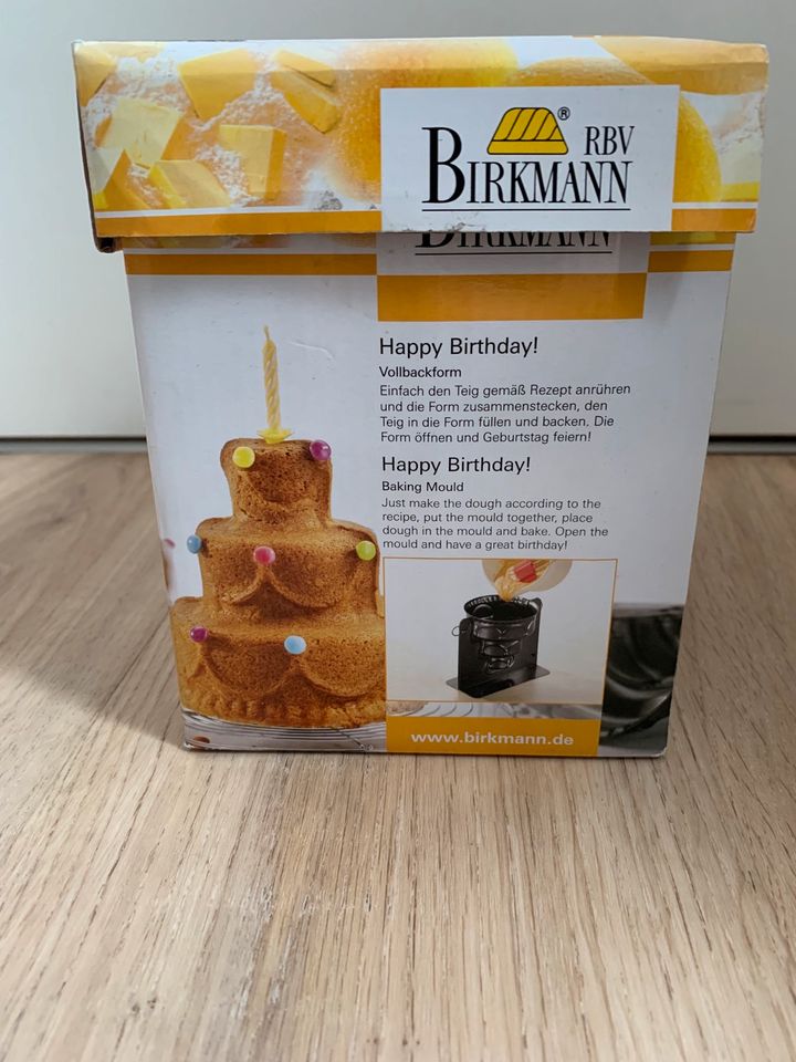 Birkmann Kuchen Backform / Vollbackform „Happy Birthday" in Hille