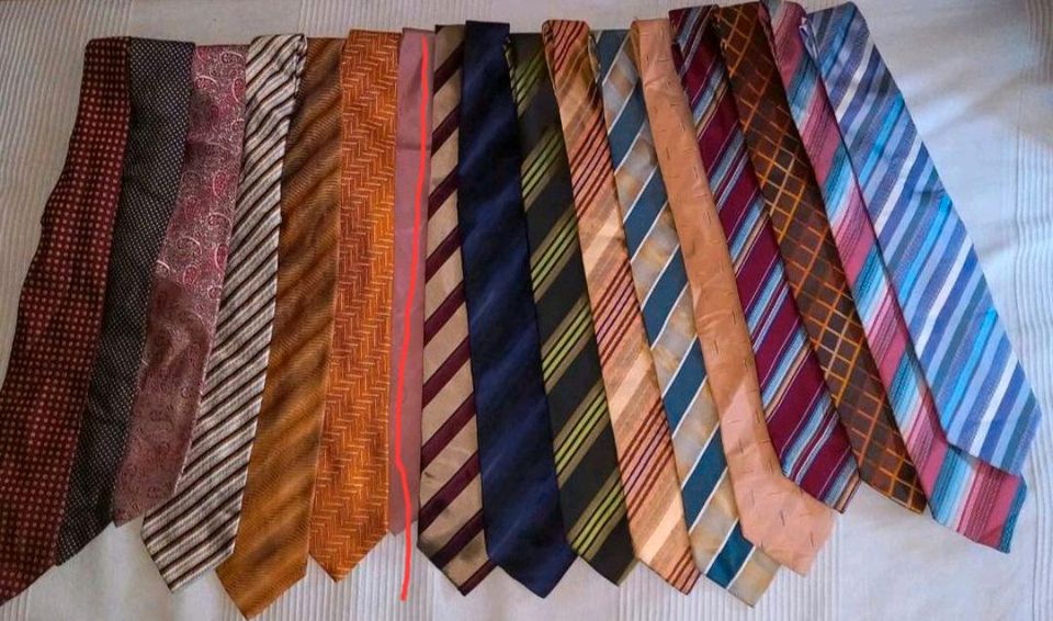 Krawatte Konvolut 16 Stück in Berching