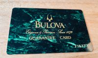 BULOVA Garantiekarte Uhr Guarantee Warranty Card Fullset NEU Bayern - Großmehring Vorschau