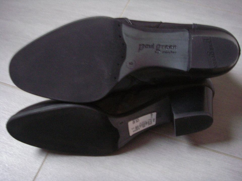 Paul Green Stiefeletten Business Leder schwarz Gr. 6 = 39 neu in Solms