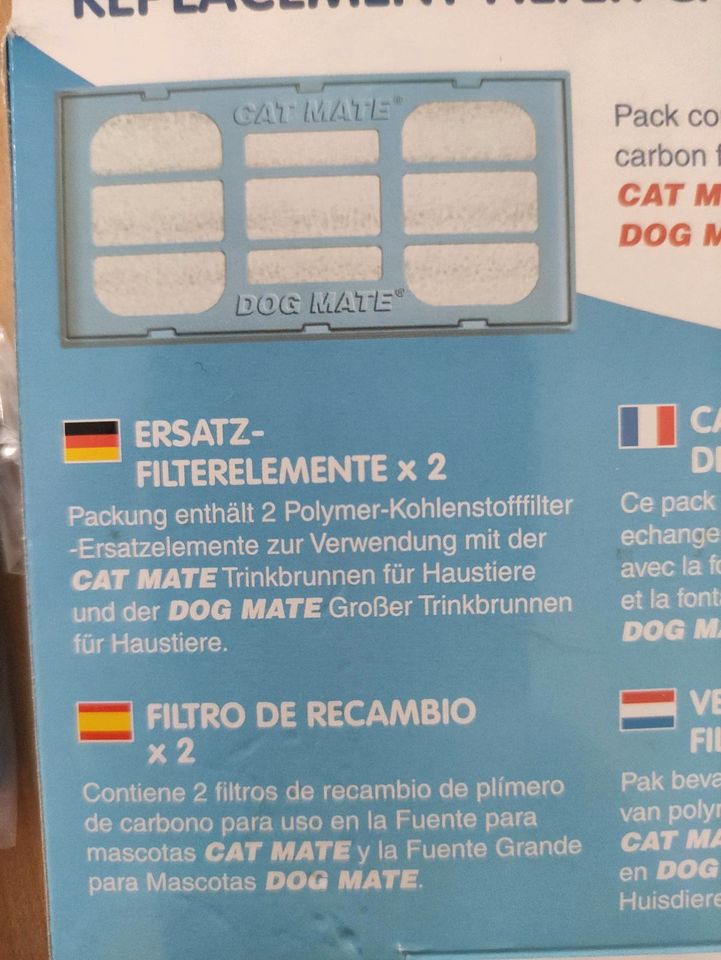 1 Ersatzfilter Trinkbrunnen Dog Mate Cat Mate in Veckenstedt