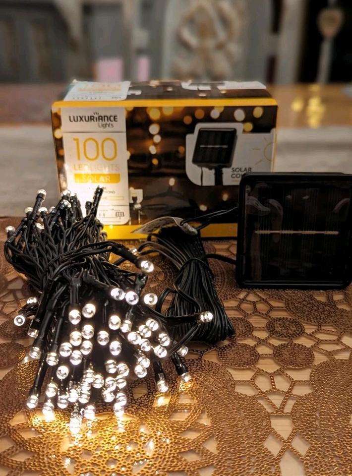 * Solar LED Lichterkette * 100 Lichter * Lichterkette Weihnachten in Höchstadt