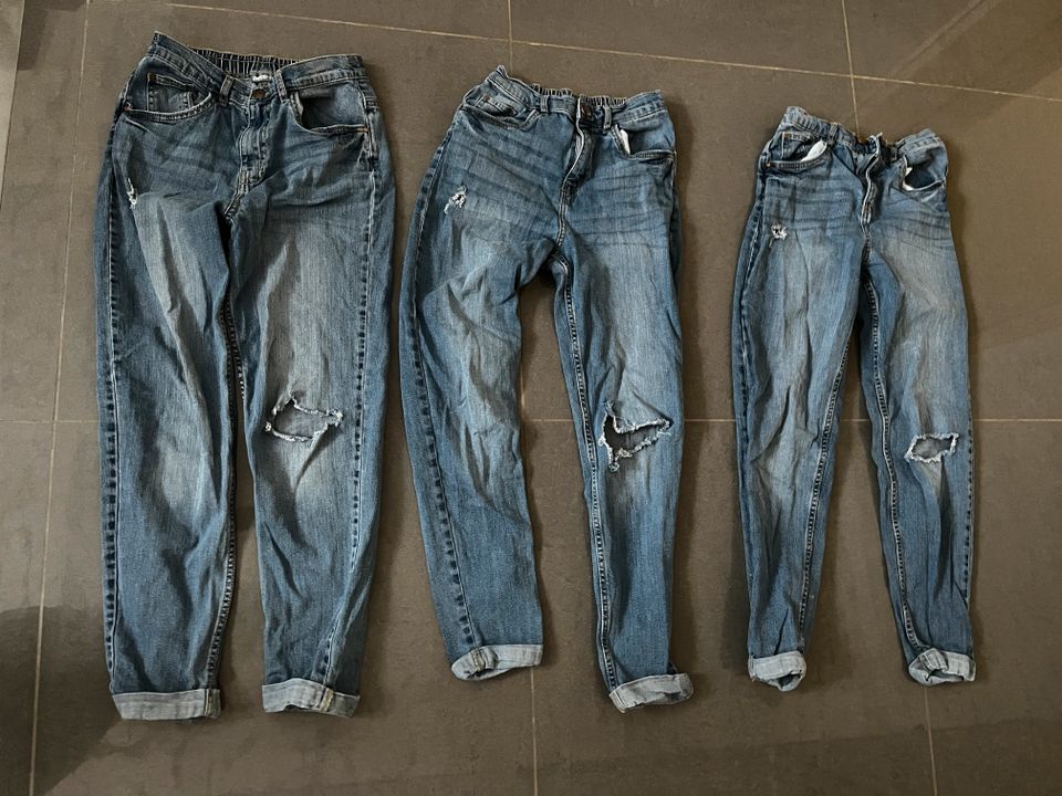 Paket 3 Jeans, blau Gr. 158 in Neulußheim