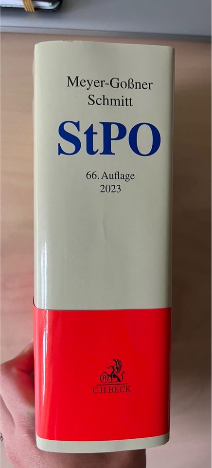 Meyer-Goßner/Schmitt StPO Kommentar in München