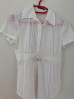 Comma Bluse Business Kurzarm Gr. 38 M weiß Hessen - Rockenberg Vorschau