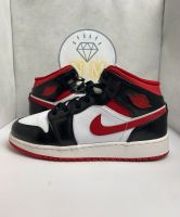 ✅Nike Jordan 1 Mid GS Gym Red Black White (Rot/Weiß) 38,5 / 6Y Sachsen - Treuen Vorschau