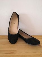 Klassische Tamaris Ballerinas / Gr. 39 / Velours / schwarz Baden-Württemberg - Karlsruhe Vorschau