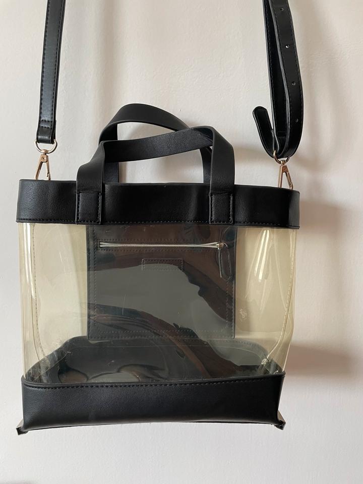 Zara clear handbag hotsell