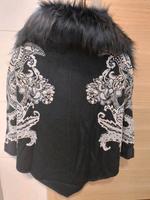 Luxus Strickponcho Heine Pelzkragen Bayern - Bad Wörishofen Vorschau