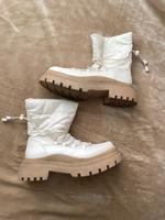 Stiefel Boots Gr. 41 weiß beige Niedersachsen - Braunschweig Vorschau