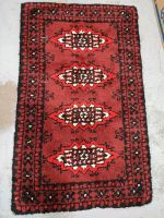 ❗❗ Teppich Rot schwarz 90x147cm Wolle ❗❗ Nordrhein-Westfalen - Meerbusch Vorschau