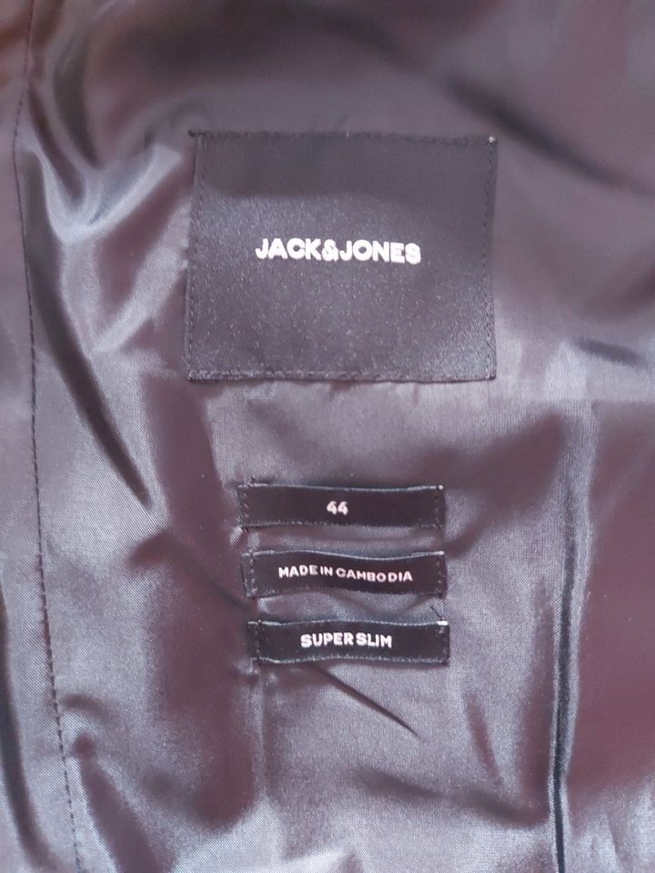 Sakko schwarz, Jack+Jones, superslim Größe 44 in Tirschenreuth