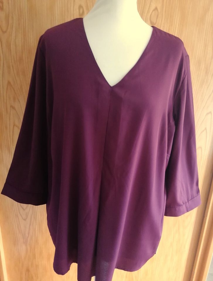 bruno banani Bluse Größe 46 weinrot bordeaux 3/4 Arm neu! in Herrnburg