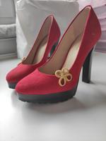 Rem, Re:zero Cosplay Schuhe, Plateau Pumps rot schwarz, 38 Dresden - Klotzsche Vorschau