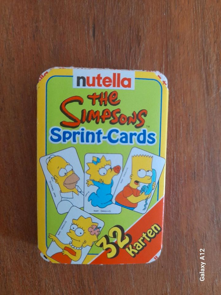 Nutella*NEU*Kartenspiel Simpsons sprint card 32 Karten in Wunstorf